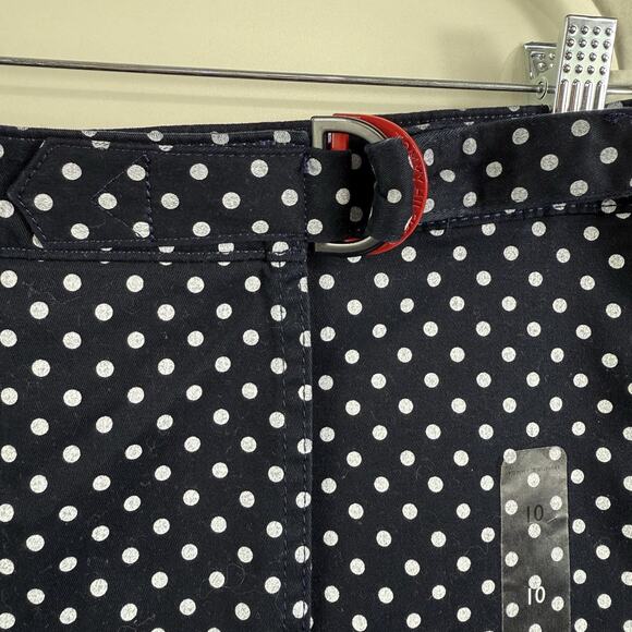 New Preppy Polka Dot Tommy Hilfiger Hollywood Skort Size 10 Navy Classic Beach - Picture 4 of 12